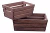 Picture of S/2 Rectangular Wooden Planters