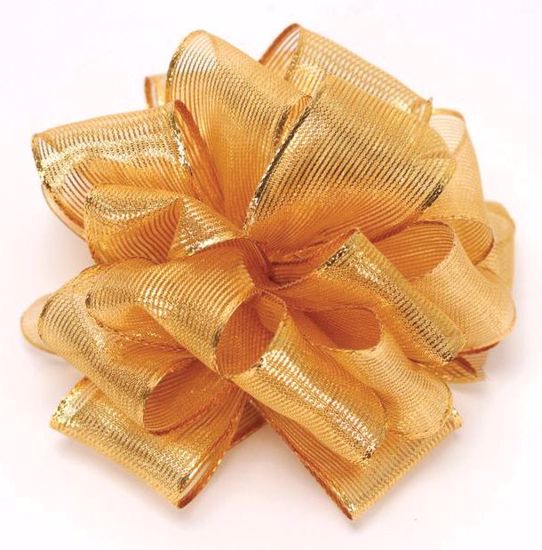 Picture of #9 Wired Metallic Ribbon / Meissa - Gold