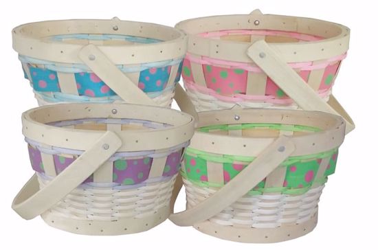 Picture of 4 Assorted Round w/Bale Handle