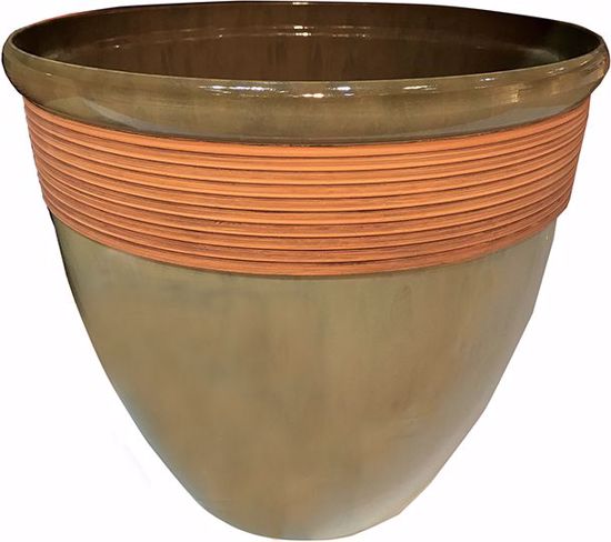 Picture of Green Tall Wave Planter