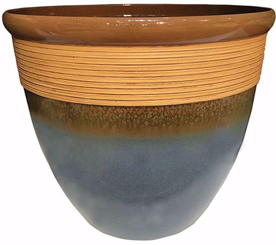 Picture of Blue Tall Wave Planter