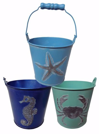 Picture of Seaside Blue Pail Assortment 4"