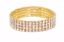 Picture of 4 Row Rhinestone Wristlet-24k Gold