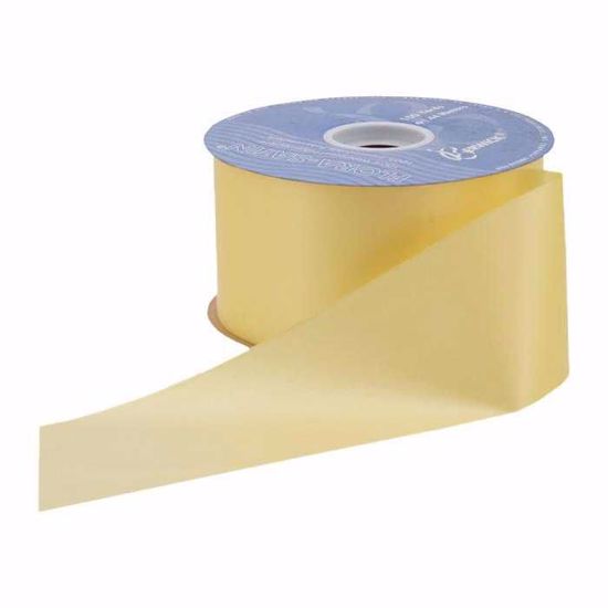 Picture of #40 Waterproof Poly Flora-Satin Ribbon - Pale Yellow