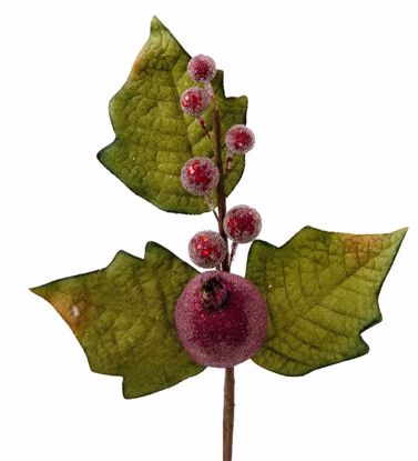 Picture of Beaded Pome-Berry Holly Pick (14")