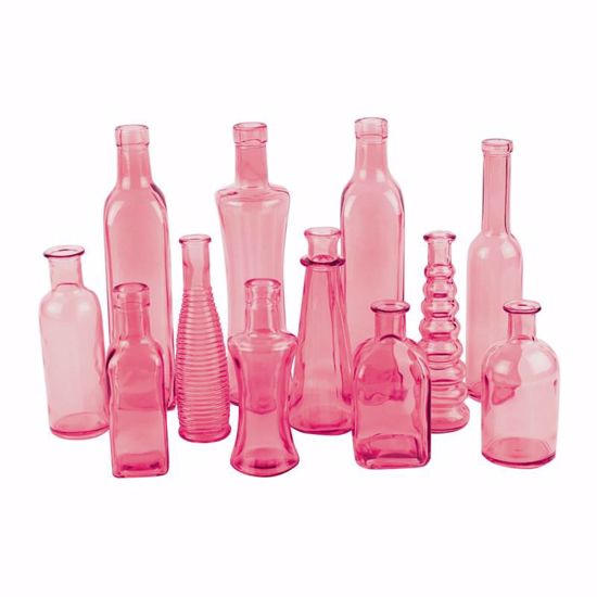 Picture of Syndicate Sales Vintage Glass Bottle Collection - Pink