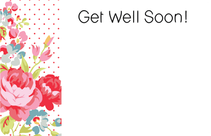 Picture of Get Well Soon Enclosure Card (PACK 50)
