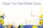 Picture of Hope you Feel Better Soon  Enclosure Card (PACK 50)