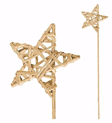 Picture of Gold Wicker Star Pick (5.5")