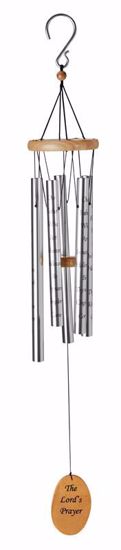 Picture of Lord's Prayer 40" Silver Wind Chime