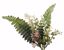 Picture of 10" Pink & White Berry Leaves Pick