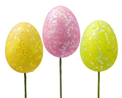 Picture of Glittered Egg Pick Assortment (11.5")