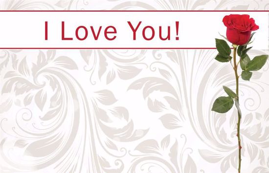 Picture of I Love You! Enclosure Card (PACK 50)