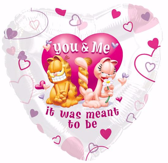 Picture of 17" 2-Sided Foil Balloon: Garfield Me & You