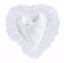 Picture of White Heart Ring Pillow W/Lace Edge