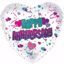 Picture of 17" 2-Sided Foil Balloon: Happy Anniversary Hearts