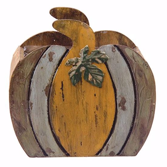 Picture of Wooden Pumpkin Planter