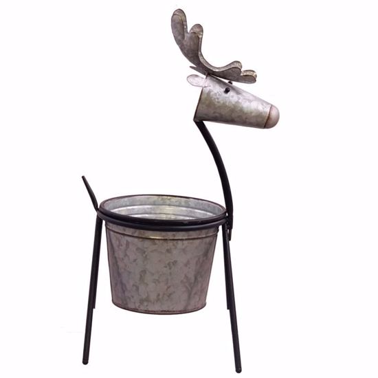Picture of Round Metal Deer Planter