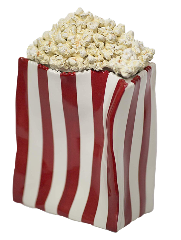 DirectFloral. Popcorn University Ceramic Popcorn Container w/Lid