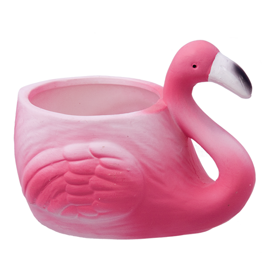 Picture of Ceramic Pink Flamingo Planter 3"