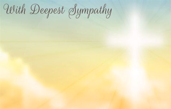 Picture of Deepest Sympathy Enclosure Card (PACK 50)