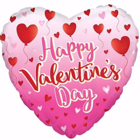 Picture of 17" 2-Sided Foil Balloon: HVD Balloon Hearts