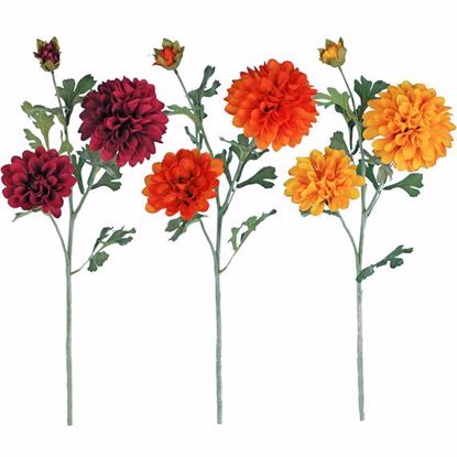 Picture of Fall Colors Trumpet Dahlia Spray (26")