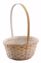 Picture of Oval Bamboo W/Handle 7" Whitewash