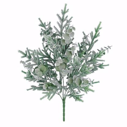 Picture of Evergreen Bush-Flocked Pistol Pine (5 Stems, 17")