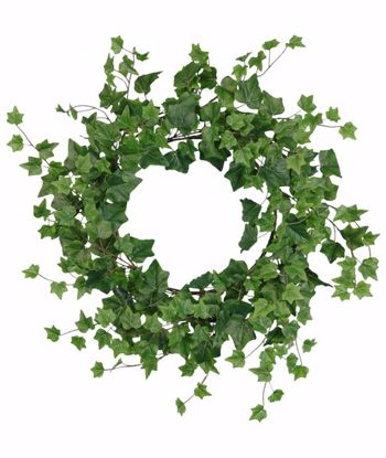 Picture of 21" Ivy Wreath W/Metal Base