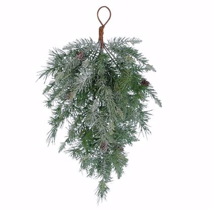 Picture of Evergreen Teardrop-Flocked & Frosty Mix (23")