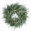Picture of 18" Winter Plastic Wreath Natural Pine Cone