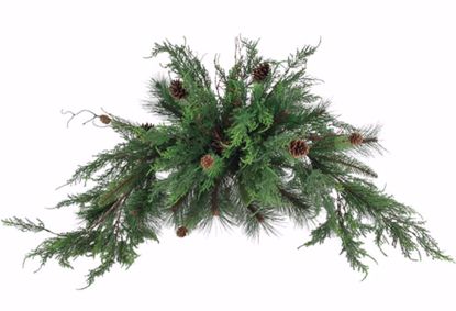 Picture of 19" Super Cedar Pine Bush/Plastic Natural Pine Cone
