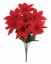 Picture of 16" Red Poinsettia Bush x 9