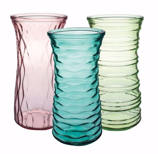 DirectFloral. Syndicate Sales 8.5" Rose Vase Sheer Cabana (3 Assorted Styles)