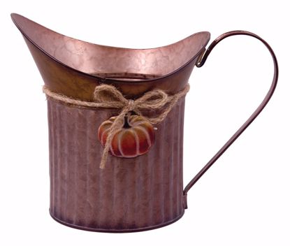 Picture of Copper  Water Pitcher with Twine Bow 6.5"