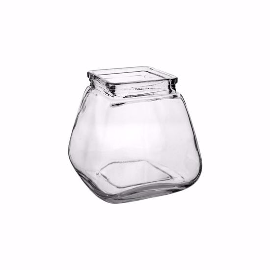 Picture of Syndicate Sales 5.5" Rosie Posie Square Glass Vase - Clear