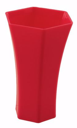 Picture of Diamond Line 8" Rose Vase - Red
