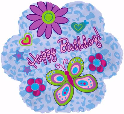 Picture of 17" 2-Sided Foil Balloon: Birthday Glitz