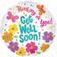 Picture of 17" 2-Sided Foil Balloon: Thinking of You Get Well