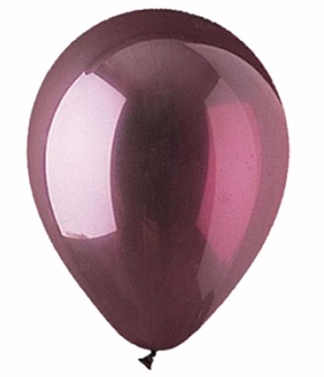 Picture of 12" Latex Balloons: Burgundy Crystal