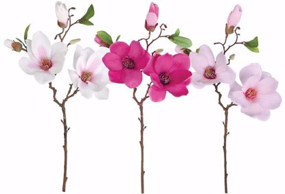 Picture of Pink Magnolia Spray (3 Assorted, 19")