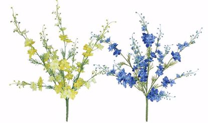 Picture of Blue & Yellow Larkspur Bush (2 Assorted, 4 Stems, 24")