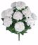 Picture of 20" White Carnation Bush x 12