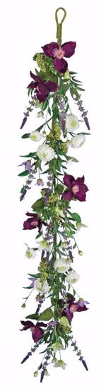 Picture of Purple Clematis/Mum/Lavender Garland (48")