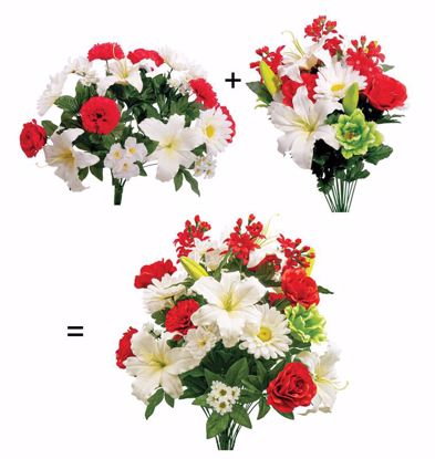 Picture of 23.5" Designer Garden Floral Bush-In-A-Bush