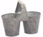 Picture of Cane Pattern Double Planter  5"