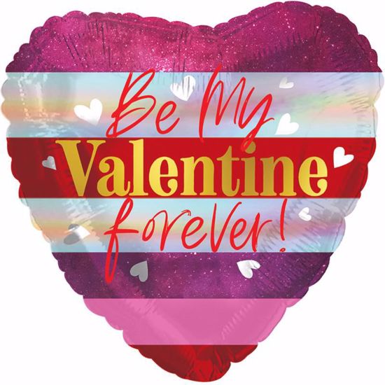 Picture of 17" 2-Sided Foil Balloon: Valentine Forever