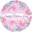 Picture of 17" 2-Sided Foil Balloon: HMD Pink & Lavender