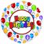 Picture of 17" 2-Sided Foil Balloon: Happy Birthday Balloon Release